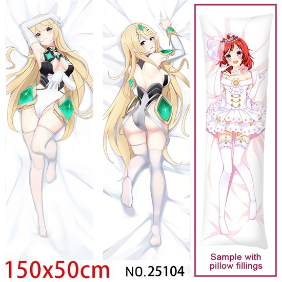 Anime Girl Mythra Hikari Dakimakura Hugging Body Pillow Case Cover