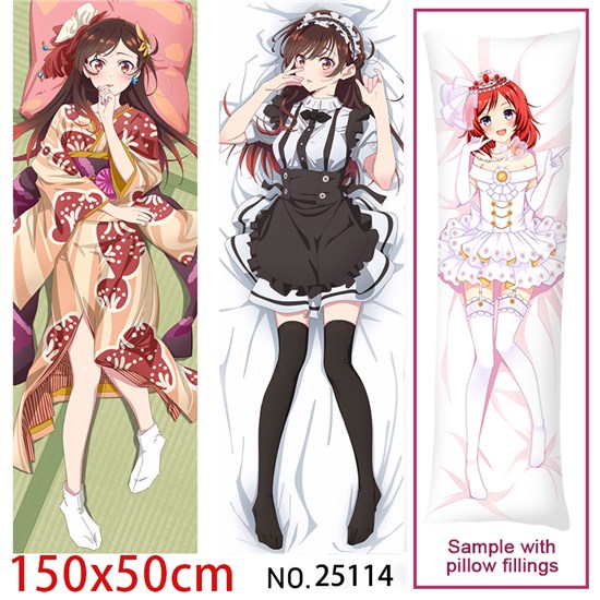Anime Girl Chizuru Mizuhara Dakimakura Hugging Body Pillow Case Cover