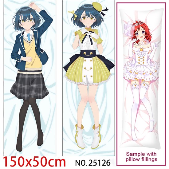 Anime Girl Watanabe Chika Dakimakura Hugging Body Pillow Case Cover