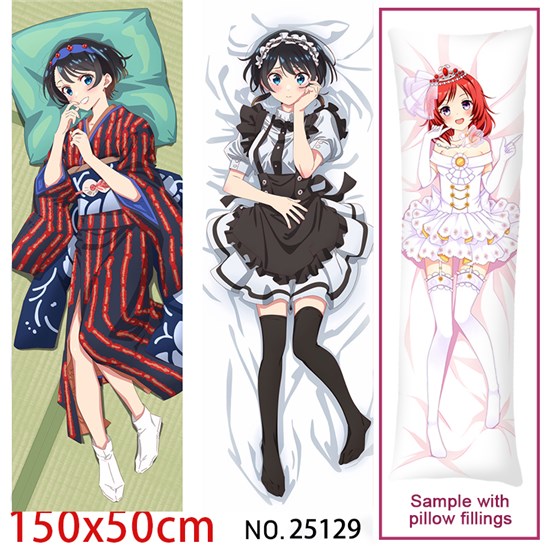 Anime Girl Rikka More Dakimakura Hugging Body Pillow Case Cover