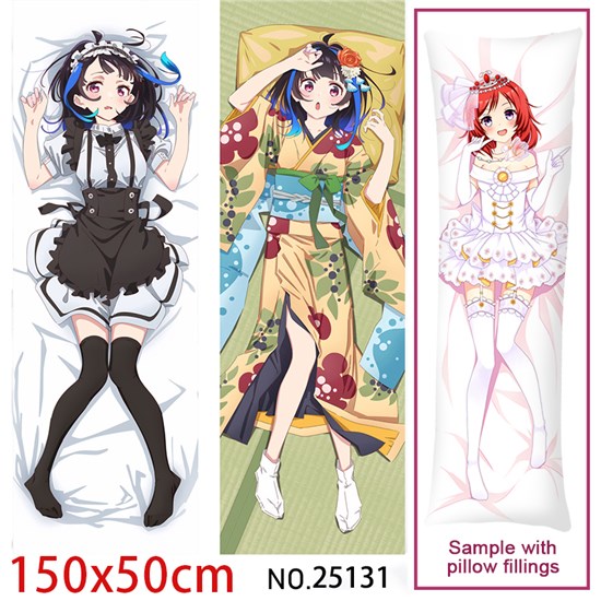 Anime Girl Yaemori Mini Dakimakura Hugging Body Pillow Case Cover
