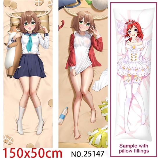 Anime Girl Noko Dakimakura Hugging Body Pillow Case Cover