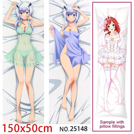Anime Girl Misha Necron Dakimakura Hugging Body Pillow Case Cover