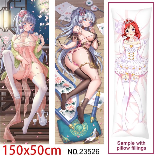 Anime Girl Kamisato Ayaka Dakimakura Hugging Body Pillow Case Cover