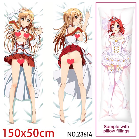 Anime Girl Yuuki Asuna Dakimakura Hugging Body Pillow Case Cover