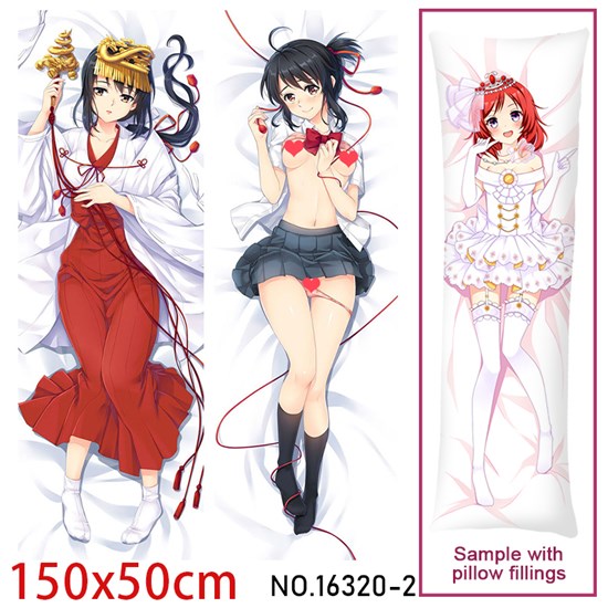 Anime Girl Miyamizu Mitsuha Dakimakura Hugging Body Pillow Case Cover