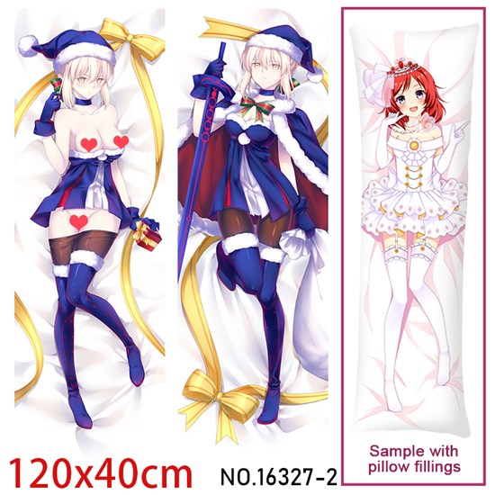 Anime Girl Saber Dakimakura Hugging Body Pillow Case Cover