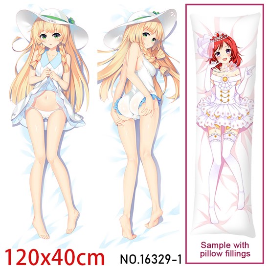 Anime Girl Lillie Dakimakura Hugging Body Pillow Case Cover