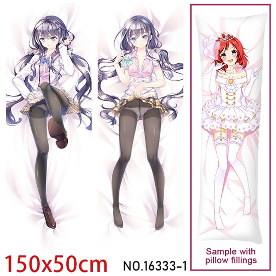 Anime Girl Adagaki Aki Dakimakura Hugging Body Pillow Case Cover