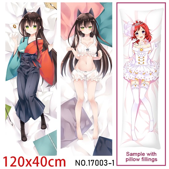 Anime Girl Tatsumi Kon Dakimakura Hugging Body Pillow Case Cover
