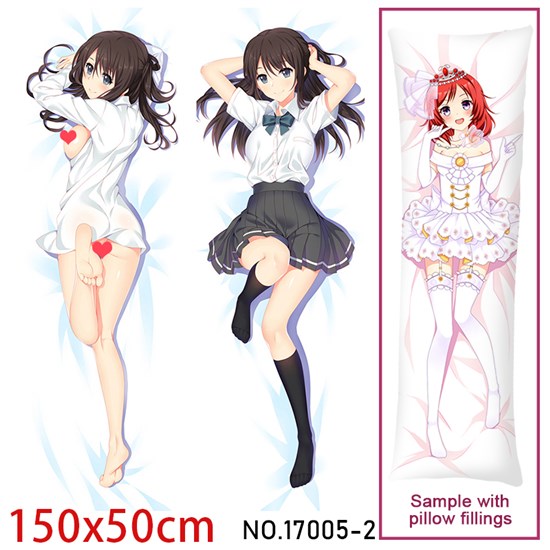 Anime Girl Hikari Tsuneki Dakimakura Hugging Body Pillow Case Cover