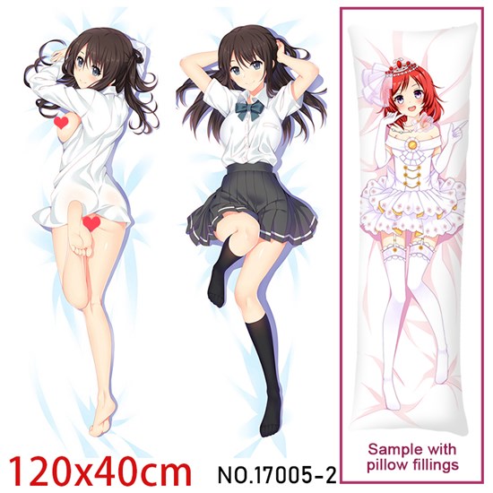 Anime Girl Hikari Tsuneki Dakimakura Hugging Body Pillow Case Cover
