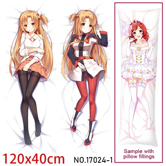Anime Girl Yuuki Asuna Dakimakura Hugging Body Pillow Case Cover