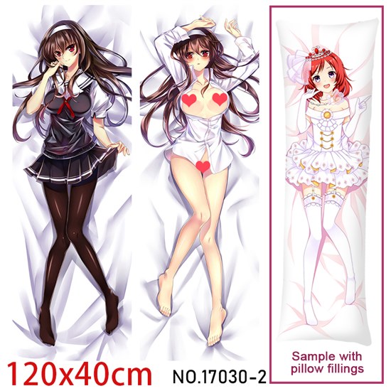 Anime Girl Kasumigaoka Utaha Dakimakura Hugging Body Pillow Case Cover