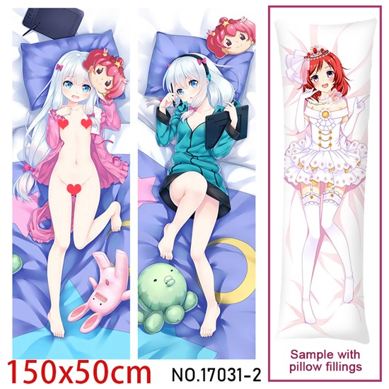 Anime Girl Izumi Sagiri Dakimakura Hugging Body Pillow Case Cover