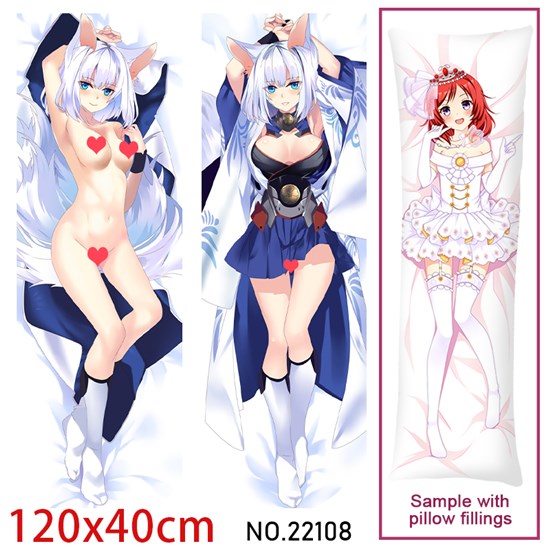 Anime Girl Shinano Dakimakura Hugging Body Pillow Case Cover