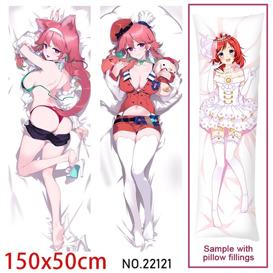 Anime Girl Takanashi Kiara Dakimakura Hugging Body Pillow Case Cover