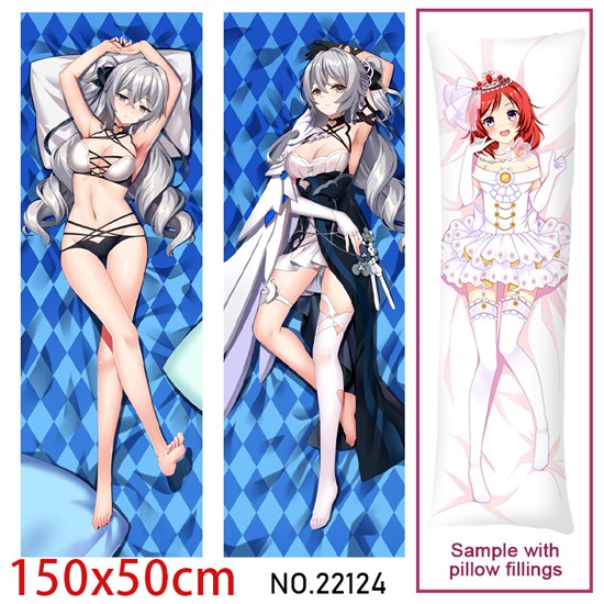 Anime Girl Bronya Zaychik Dakimakura Hugging Body Pillow Case Cover