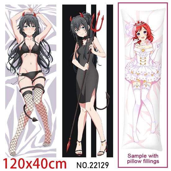 Anime Girl Yukinoshita Yukino Dakimakura Hugging Body Pillow Case Cover
