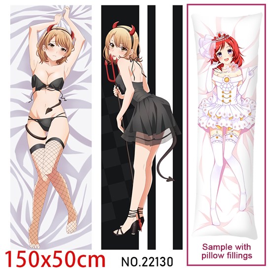 Anime Girl Isshiki Iroha Dakimakura Hugging Body Pillow Case Cover