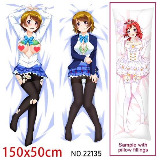 Anime Girl Hoshizora Rin Dakimakura Hugging Body Pillow Case Cover