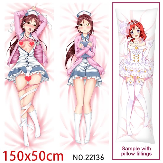Anime Girl Sakurauchi Riko Dakimakura Hugging Body Pillow Case Cover