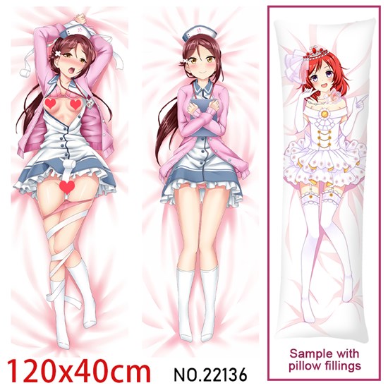 Anime Girl Sakurauchi Riko Dakimakura Hugging Body Pillow Case Cover