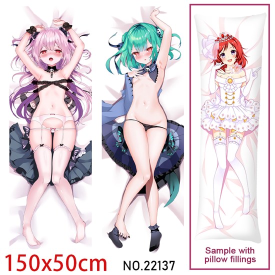 Anime Girl Uruha Rushia Dakimakura Hugging Body Pillow Case Cover