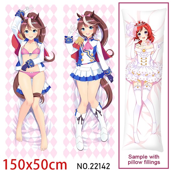 Anime Girl Tokai Teio Dakimakura Hugging Body Pillow Case Cover