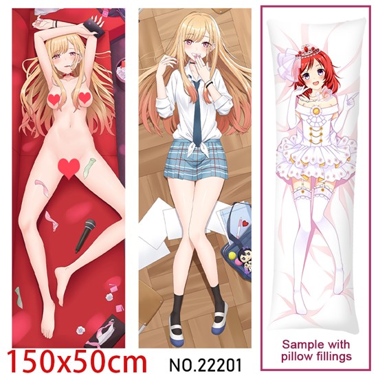 Anime Girl Kitagawa Marin Dakimakura Hugging Body Pillow Case Cover