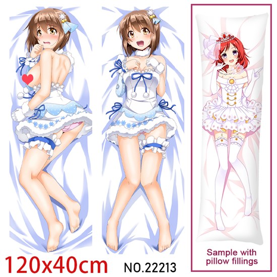 Anime Girl Hagiwara Yukiho Dakimakura Hugging Body Pillow Case Cover