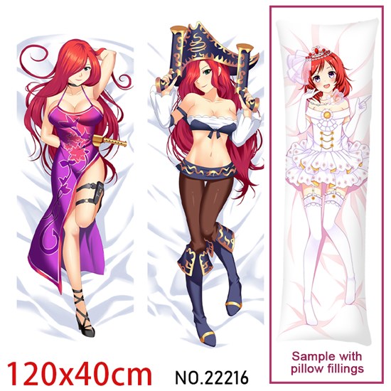 Anime Girl Miss Fortune Dakimakura Hugging Body Pillow Case Cover