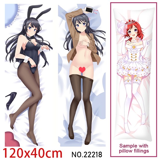 Anime Girl Sakurajima Mai Dakimakura Hugging Body Pillow Case Cover