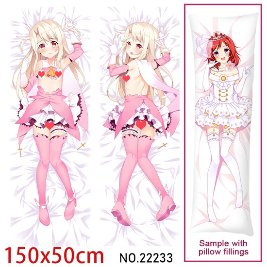 Anime Girl Illyasviel Dakimakura Hugging Body Pillow Case Cover