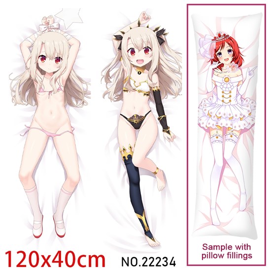 Anime Girl Illyasviel Dakimakura Hugging Body Pillow Case Cover