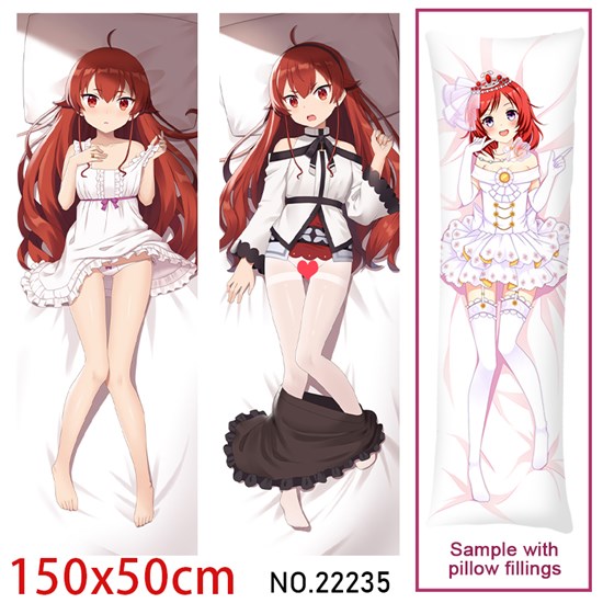 Anime Girl Erisu Gureiratto Dakimakura Hugging Body Pillow Case Cover