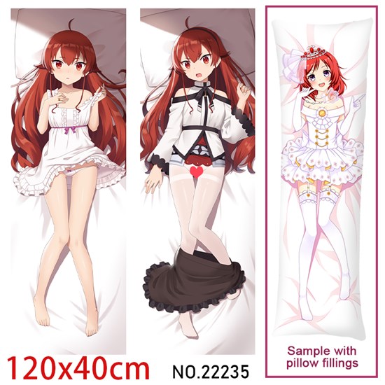 Anime Girl Erisu Gureiratto Dakimakura Hugging Body Pillow Case Cover