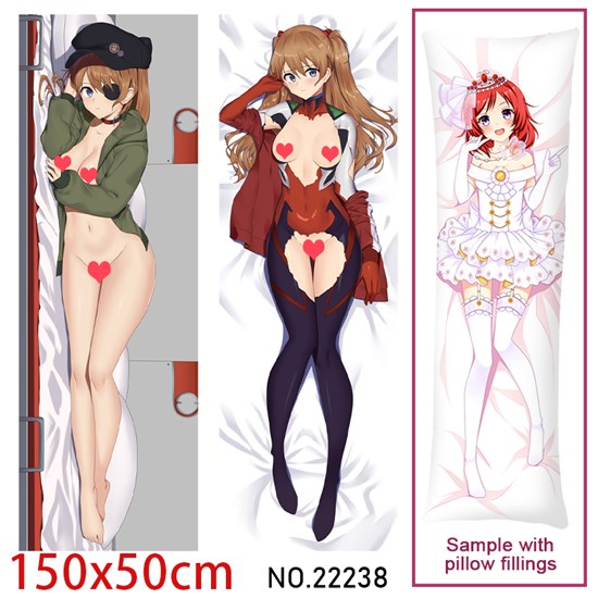 Anime Girl Asuka Dakimakura Hugging Body Pillow Case Cover