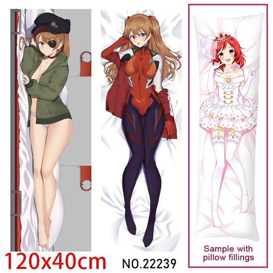 Anime Girl Asuka Dakimakura Hugging Body Pillow Case Cover