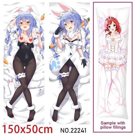 Anime Girl Usada Pekora Dakimakura Hugging Body Pillow Case Cover