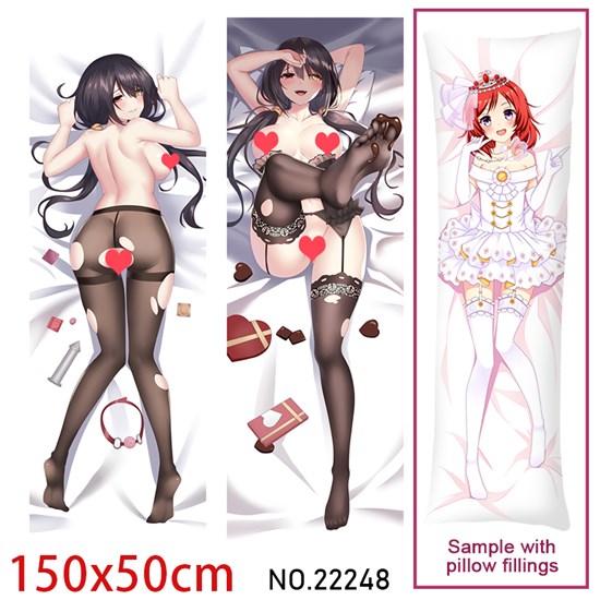Anime Girl Tokisaki Kurumi Dakimakura Hugging Body Pillow Case Cover