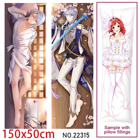 Anime Kamisato Ayato Dakimakura Hugging Body Pillow Case Cover