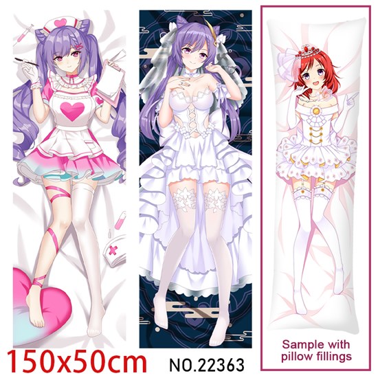 Anime Girl Keqing Dakimakura Hugging Body Pillow Case Cover