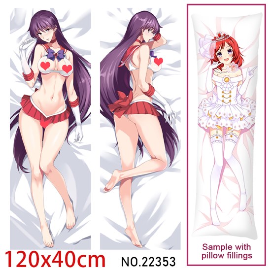 Anime Girl Hino Rei Dakimakura Hugging Body Pillow Case Cover