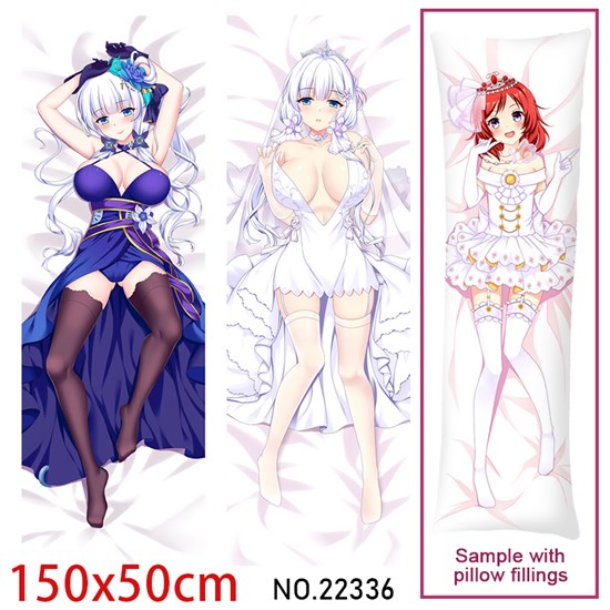 Anime Girl HMS Illustrious Dakimakura Hugging Body Pillow Case Cover