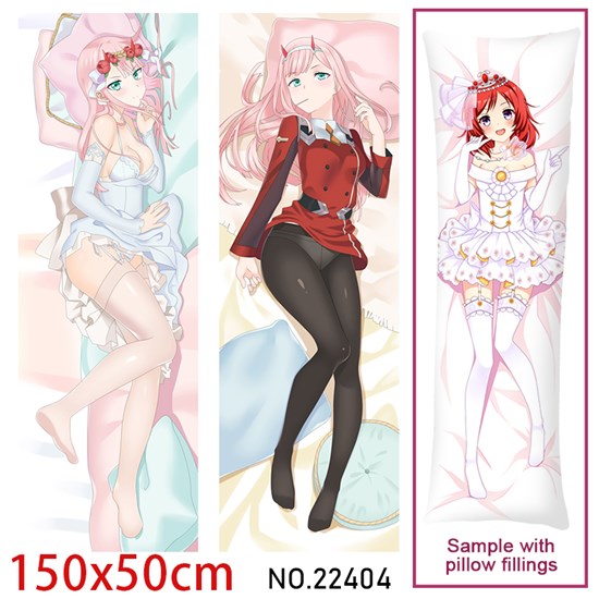 Anime Girl Zero Two Dakimakura Hugging Body Pillow Case Cover