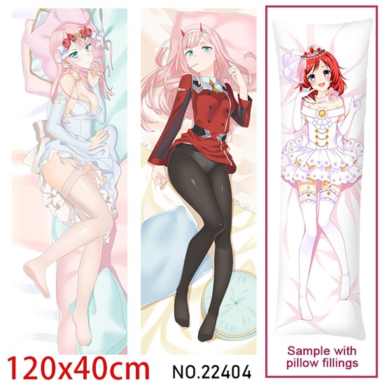 Anime Girl Zero Two Dakimakura Hugging Body Pillow Case Cover