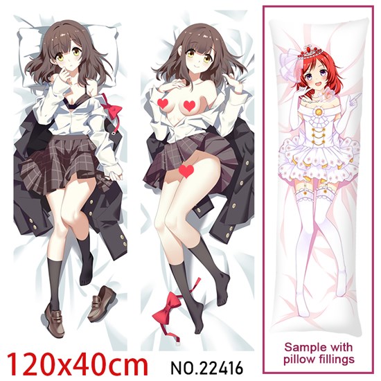 Anime Girl Ogiwara Sayu Dakimakura Hugging Body Pillow Case Cover