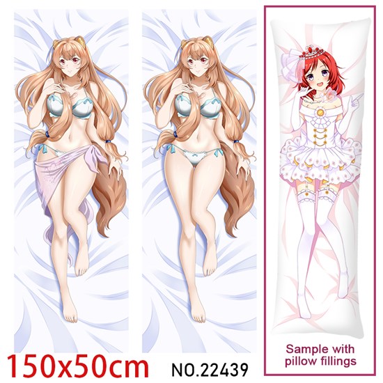 Anime Girl Raphtaria Dakimakura Hugging Body Pillow Case Cover