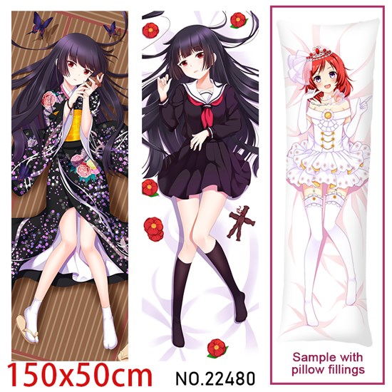 Anime Girl Enma Ai Dakimakura Hugging Body Pillow Case Cover